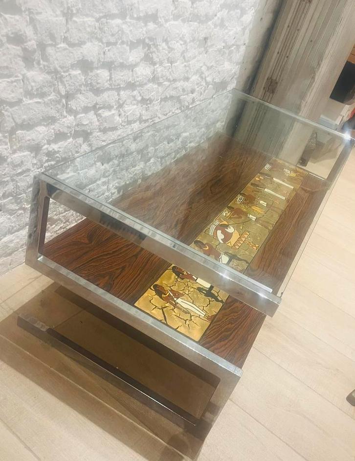 Vintage Denisco Italian Designer Coffee Table, 1960s, Antiek en Kunst, Antiek | Meubels | Tafels, Ophalen