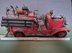 Modelbouw brandweerwagen metaal en hout, Hobby & Loisirs créatifs, Modélisme | Voitures & Véhicules, Enlèvement