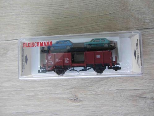 Fleischmann N 8225K dubbeldek autotransport DB tijdperk IV, Hobby en Vrije tijd, Modeltreinen | N-Spoor, Zo goed als nieuw, Wagon