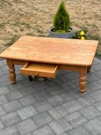 Rustieke houten salontafel met lade – karaktervol en stevig, Huis en Inrichting, Ophalen