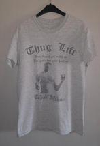 (GRATIS) Tupac tshirt "M", Kleding | Heren, T-shirts, Ophalen of Verzenden, Maat 48/50 (M), Grijs