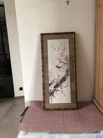 Cadre en bambou aquarelle imprimé chinois, Enlèvement ou Envoi