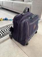 Cartable bleu kipling 25l avec 2 roulette, Enlèvement ou Envoi, Utilisé