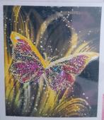 Diamond Painting - Ronde Steentjes - Vlinder - 50 x 40 Cm, Ophalen of Verzenden, Nieuw, Knutselwerk