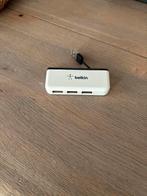 Belkin compacte travel USB hub met 4 poorten, Computers en Software, Dockingstations, Ophalen of Verzenden, Nieuw, USB-hub, Belkin