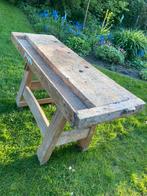 Oude werkbank L163 cm B54 cm H 86 cm, Doe-het-zelf en Bouw, Werkbanken, Ophalen, Gebruikt