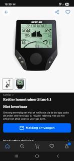 Hometrainer kettler in nieuw staat. Met vele programmas, Ophalen, Zo goed als nieuw, Benen, Hometrainer