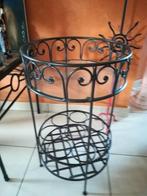 Petite table bar en fer forgé, Maison & Meubles, Enlèvement, Comme neuf, Verre