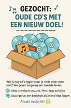 Gezocht: oude cd’s met een nieuw doel!, Cd's en Dvd's, Ophalen, Zo goed als nieuw