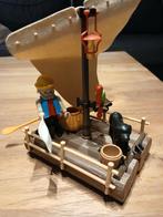 playmobil vlot met piraat, Kinderen en Baby's, Speelgoed | Playmobil, Ophalen of Verzenden, Gebruikt