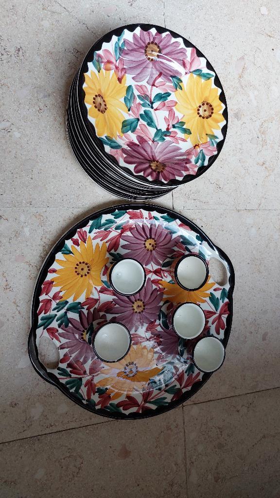 Service Vintage Majolika Schramberg 3850 SMF, Antiek en Kunst, Antiek | Keramiek en Aardewerk, Ophalen of Verzenden