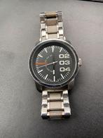 Diesel DZ1370 double down horloge, Overige merken, Ophalen of Verzenden, Zo goed als nieuw, Zilver