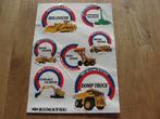 Vintage Stickers Bulldozers Trucks Komatsu enz..., Ophalen of Verzenden, Zo goed als nieuw, Auto of Motor