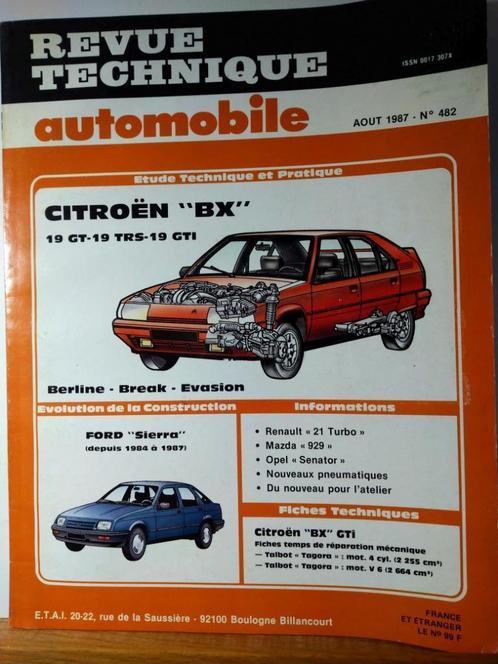 RTA - Citroën BX - Ford Sierra - N482, Auto diversen, Handleidingen en Instructieboekjes, Ophalen of Verzenden