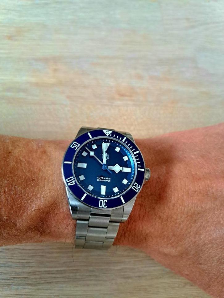 Montre San Martin SN0121T (inspirée de la Pelagos 39), Handtassen en Accessoires, Horloges | Heren, Nieuw, Polshorloge, Overige merken