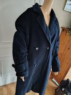 vintage warme winter mantel, Kleding | Dames, Vintage, Verzenden, Blauw