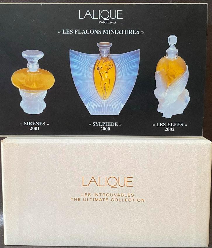 LALIQUE LES FLACONS MINIATURES LES INTROUVABLES, Verzamelen, Parfumverzamelingen, Zo goed als nieuw, Miniatuur, Ophalen of Verzenden