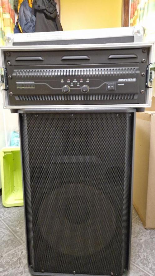 650watt versterker met twee 15 inch AK boxen, Audio, Tv en Foto, Versterkers en Ontvangers, Zo goed als nieuw, Ophalen