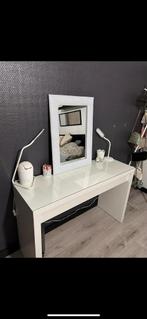 Coiffeuse MALM ikea, Huis en Inrichting, Tafels | Kaptafels, Ophalen, 100 tot 150 cm, Minder dan 100 cm, Glas
