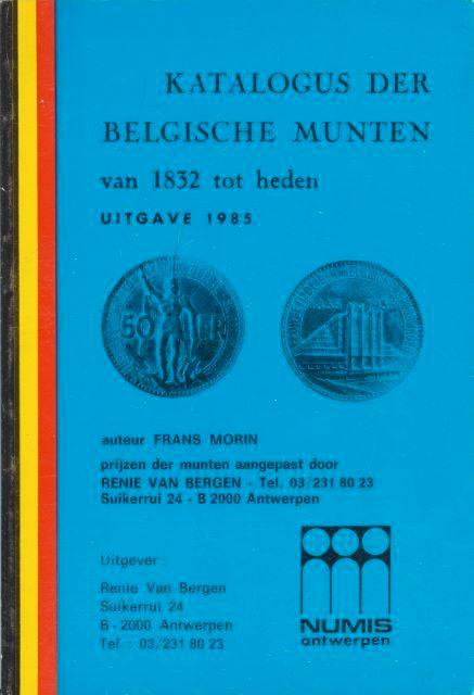 (c24) Katalogus der Belgische Munten, 5 boeken, Boeken, Catalogussen en Folders, Gelezen, Verzenden