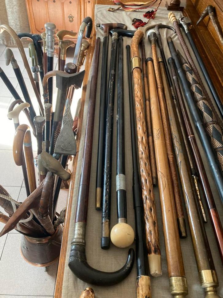 Verzameling wandelstokken (met dubbele funtie), Verzamelen, Complete verzamelingen en Collecties, Ophalen