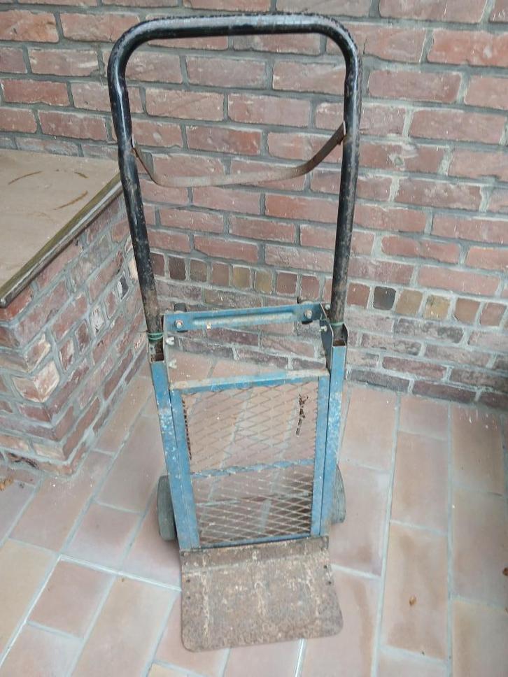 Oud stalen steekwagentje, Doe-het-zelf en Bouw, Transportwagens, Gebruikt, Steekwagen, Ophalen