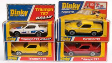 LOT 4x TRIUMPH TR7 Sport 1/43 DINKY TOYS Neuf + Boites beschikbaar voor biedingen