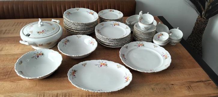 Servies, Antiek en Kunst, Antiek | Servies compleet, Ophalen of Verzenden