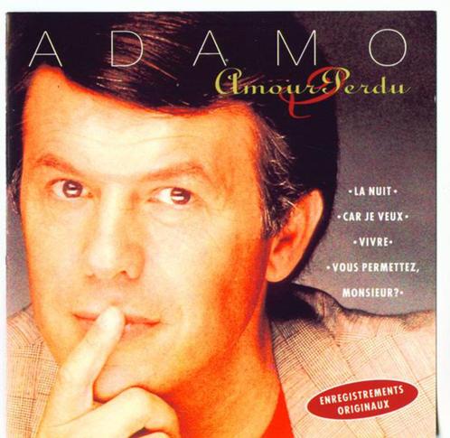 Adamo - Amour Perdu (cd), CD & DVD, CD | Francophone, Enlèvement ou Envoi
