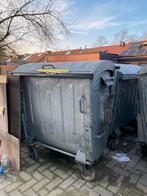 afvalcontainer in metaal  op wielen, Doe-het-zelf en Bouw, Containers, Ophalen of Verzenden