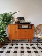Vintage midcentury platenspeler meubel / kast retro, Gebruikt, Ophalen, Vintage