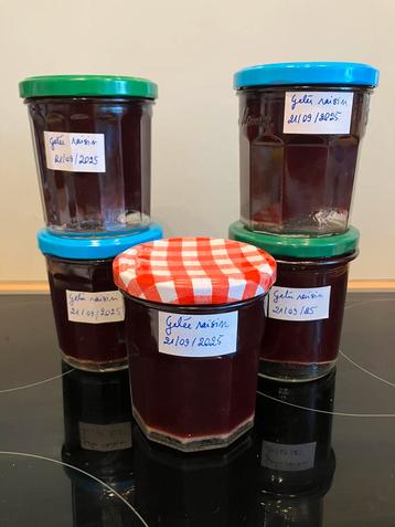 Gelée de raisin rouge (non traité) faite maison beschikbaar voor biedingen