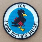 3 Wing vliegbasis Bierset, Verzamelen, Ophalen of Verzenden, Luchtmacht, Embleem of Badge