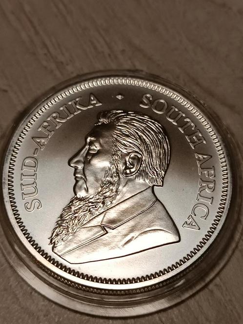 South Africa,Krugerrand 2018 BU ,1 Oz silver 999% ..., Postzegels en Munten, Munten | Afrika, Losse munt, Zuid-Afrika, Zilver