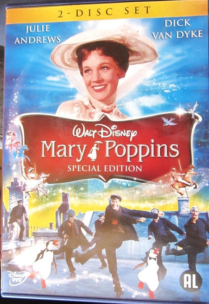 DUBBELE DVD KOMEDIE- WALT DISNEY- MARY POPPINS, Cd's en Dvd's, Dvd's | Komedie, Zo goed als nieuw, Actiekomedie, Alle leeftijden