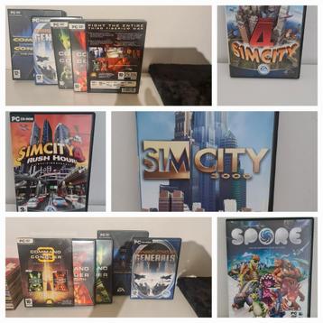 Spore, Sim City & Command & Conquer PC Games beschikbaar voor biedingen