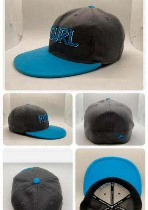 Ripcurl Cap Pet 6 7/8 7 1/4 Zwart Acryl Rip Curl 210 fitted, Kleding | Heren, Hoeden en Petten, Nieuw, Pet, 58 of 59 cm (L, 7¼ of ⅜ inch)