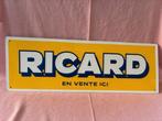 Ricard licht metalen plakkaat "En VENTE ICI"., Verzamelen, Ophalen of Verzenden, Gebruikt, Reclamebord