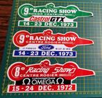 Lot 3x stickers Racing Show Brussel 1972-73, Verzamelen, Ophalen of Verzenden