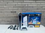 PS5 Slim Digital + 1 Controller + Doos, Ophalen, Zo goed als nieuw, Playstation 5 Digital