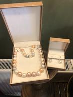 Prachtige Parelset. Parelketting & Oorbellen., Ophalen of Verzenden, Zo goed als nieuw, Overige kleuren, Overige materialen