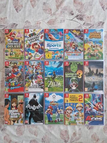 Verschillende Switch games te koop. disponible aux enchères