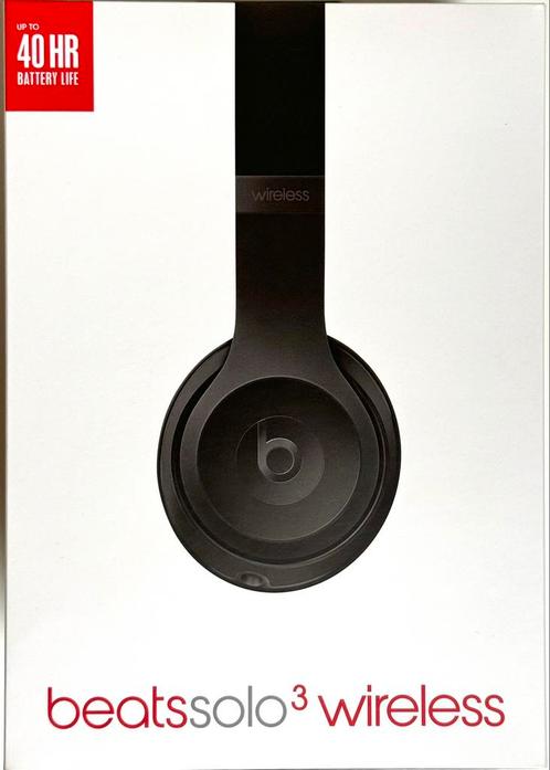 Beats Solo3 Wireless Black, TV, Hi-fi & Vidéo, Casques audio, Comme neuf, Supra-aural, Beats, Sans fil, Bluetooth, Enlèvement ou Envoi