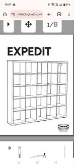 originele expedit Ikea kast in bruinzwart 5x5 vakken., Huis en Inrichting, Ophalen, Gebruikt