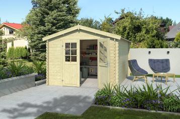 Blokhut Norah 275x380 Onbehandeld vuren, Verzenden, Nieuw