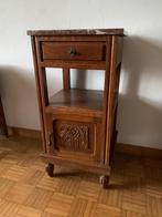 1 Massief eiken nachtkastje, Antiek en Kunst, Antiek | Meubels | Kasten, Ophalen