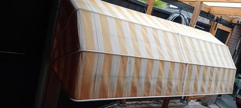 markiezen met wit aluminium frame 3 st, Tuin en Terras, Zonneschermen, Gebruikt, Markies, Ophalen