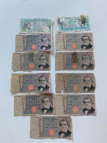 Billets de lires italienne de 1969 beschikbaar voor biedingen