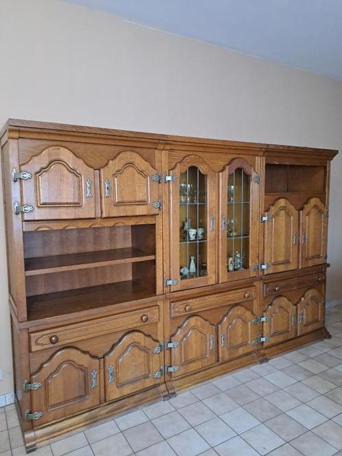Buffet 6 parties bois massif, Huis en Inrichting, Kasten | Buffetkasten, Gebruikt, Ophalen
