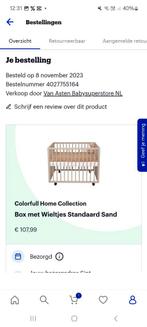 Babybox met alle toebehoren, Kinderen en Baby's, Babyparken, Ophalen, Zo goed als nieuw, Wieltjes